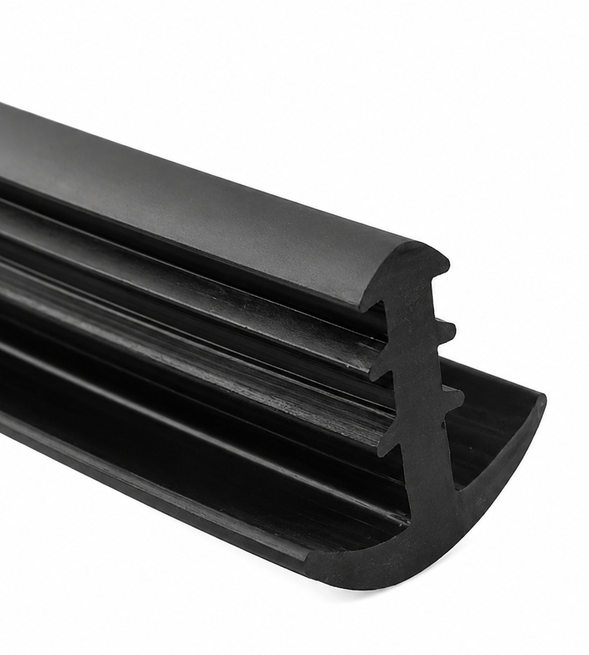 Gummitätning för solpaneler typ T 18x20 mm – carport, skärmtak, springa 3 mm
