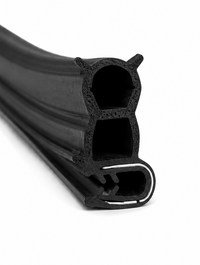 Dörrlist för buss, van EPDM armerad – dubbelkammare, profil 31x16 mm