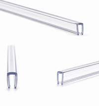 Genomskinligt kantsskydd för bildörrar – tätning för kant 0,5–1,5 mm, 10x4 mm