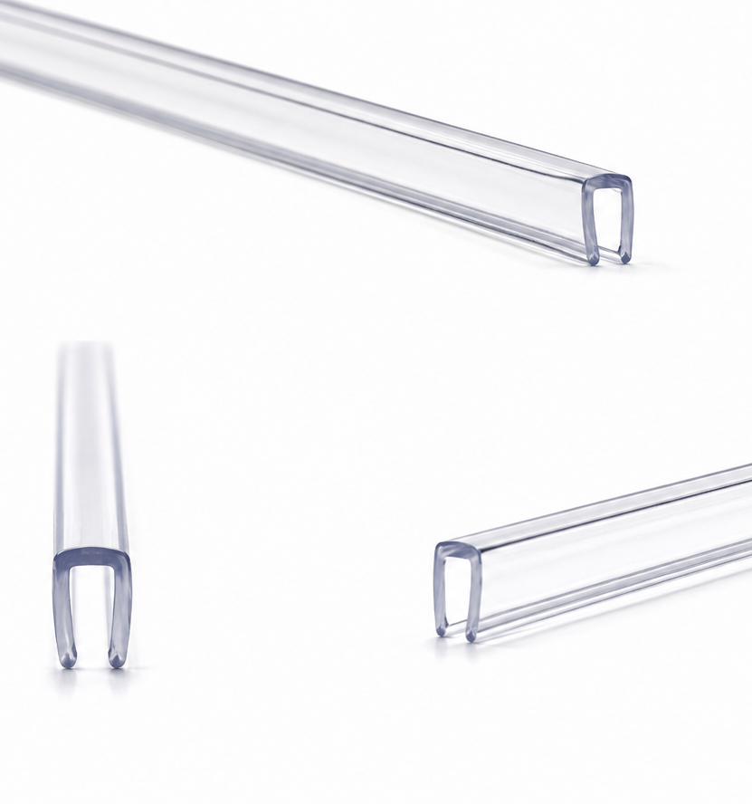 Genomskinligt kantsskydd för bildörrar – tätning för kant 0,5–1,5 mm, 10x4 mm