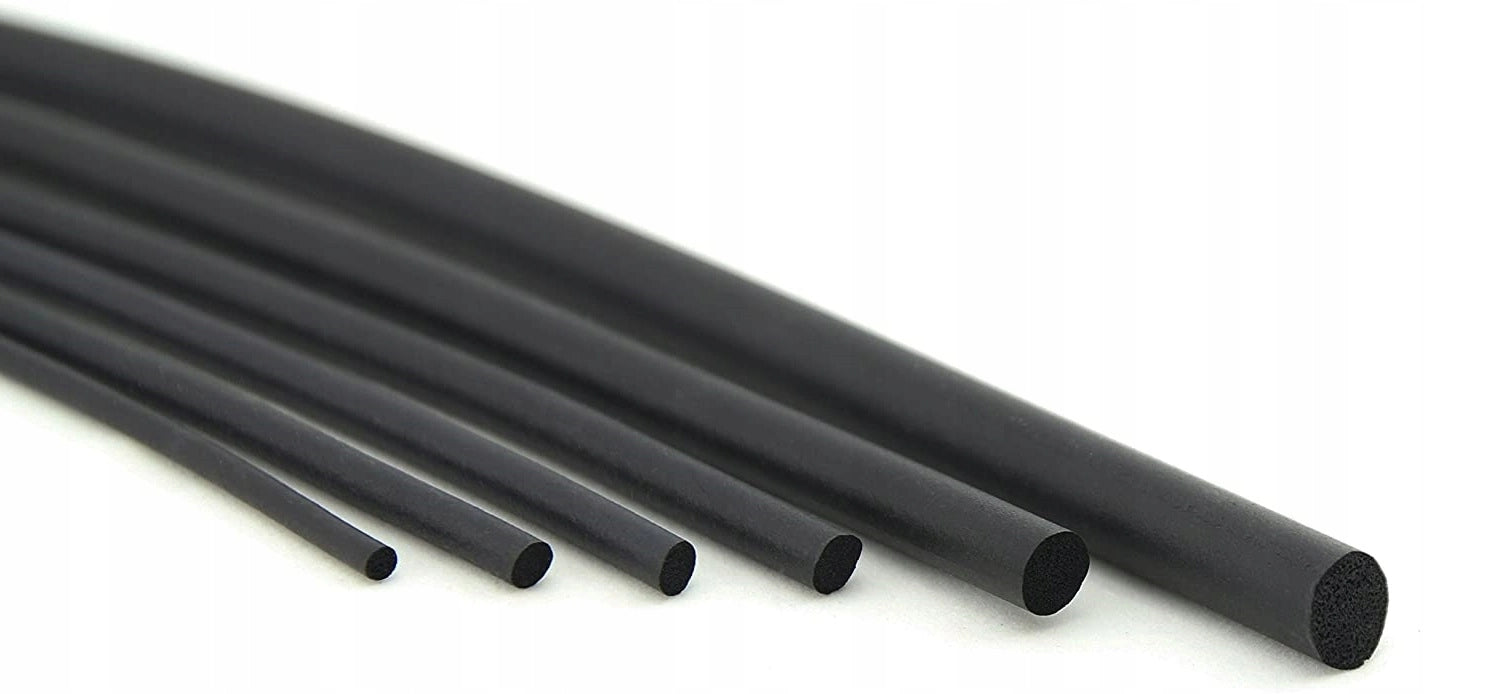Gummisnodd, skumtätningslist EPDM 4-12mm